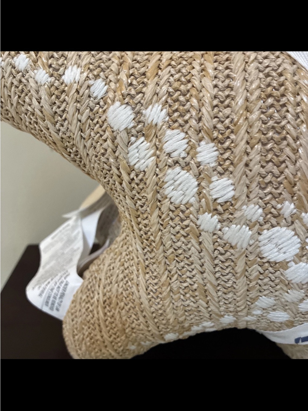 Beige Starfish Decorative Pillow - Beach Holiday Accent - Picture 4 of 6